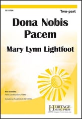 Dona Nobis Pacem Two-Part choral sheet music cover